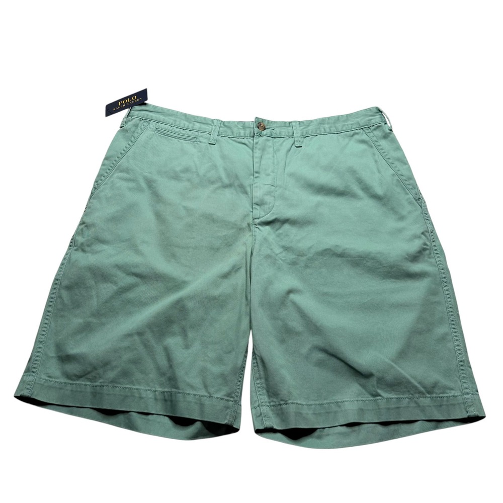 POLO Ralph Lauren Chino Shorts Teal Green Relaxed Fit Men's Size 36 NWT